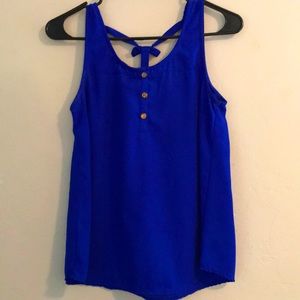 Royal blue blouse